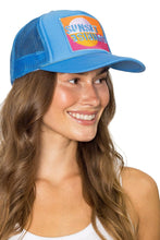 Load image into Gallery viewer, Sunset Sunrise Trucker Hat in Blue
