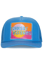 Load image into Gallery viewer, Sunset Sunrise Trucker Hat in Blue