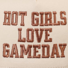 Load image into Gallery viewer, HOT GIRLS LOVE GAMEDAY Embroidery Trucker Hat