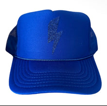 Load image into Gallery viewer, Midnight Shimmer Bolt Trucker Hat