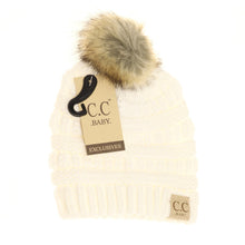 Load image into Gallery viewer, BABY FUR POM CC BEANIE