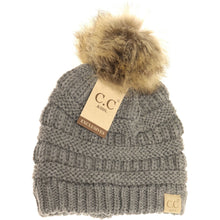 Load image into Gallery viewer, KIDS FUR POM CC BEANIE