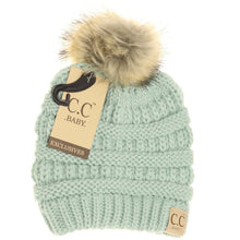 Load image into Gallery viewer, BABY FUR POM CC BEANIE
