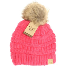 Load image into Gallery viewer, KIDS FUR POM CC BEANIE