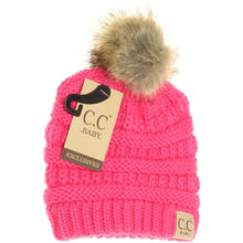 Load image into Gallery viewer, BABY FUR POM CC BEANIE
