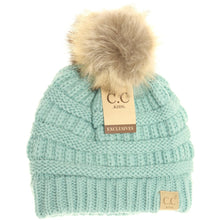 Load image into Gallery viewer, KIDS FUR POM CC BEANIE