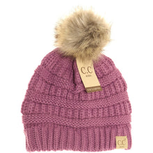 Load image into Gallery viewer, KIDS FUR POM CC BEANIE