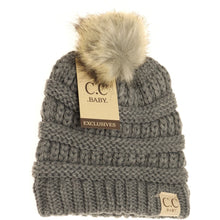 Load image into Gallery viewer, BABY FUR POM CC BEANIE