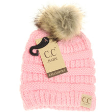 Load image into Gallery viewer, BABY FUR POM CC BEANIE