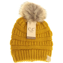 Load image into Gallery viewer, KIDS FUR POM CC BEANIE