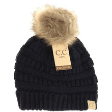 Load image into Gallery viewer, KIDS FUR POM CC BEANIE