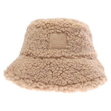Load image into Gallery viewer, SHERPA BUCKET HAT WITH RUBBER PATCH