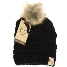 Load image into Gallery viewer, BABY FUR POM CC BEANIE