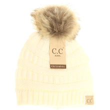 Load image into Gallery viewer, KIDS FUR POM CC BEANIE