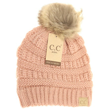 Load image into Gallery viewer, KIDS FUR POM CC BEANIE