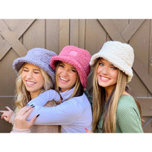 Load image into Gallery viewer, SHERPA BUCKET HAT WITH RUBBER PATCH