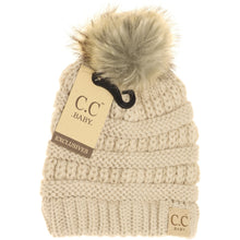 Load image into Gallery viewer, BABY FUR POM CC BEANIE