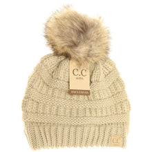 Load image into Gallery viewer, KIDS FUR POM CC BEANIE