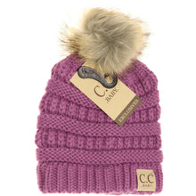 Load image into Gallery viewer, BABY FUR POM CC BEANIE